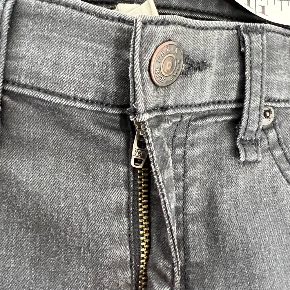 Rag & Bone Shoreditch Skinny Grey Coated Legging Jeans Size 31 - Picture 9 of 11